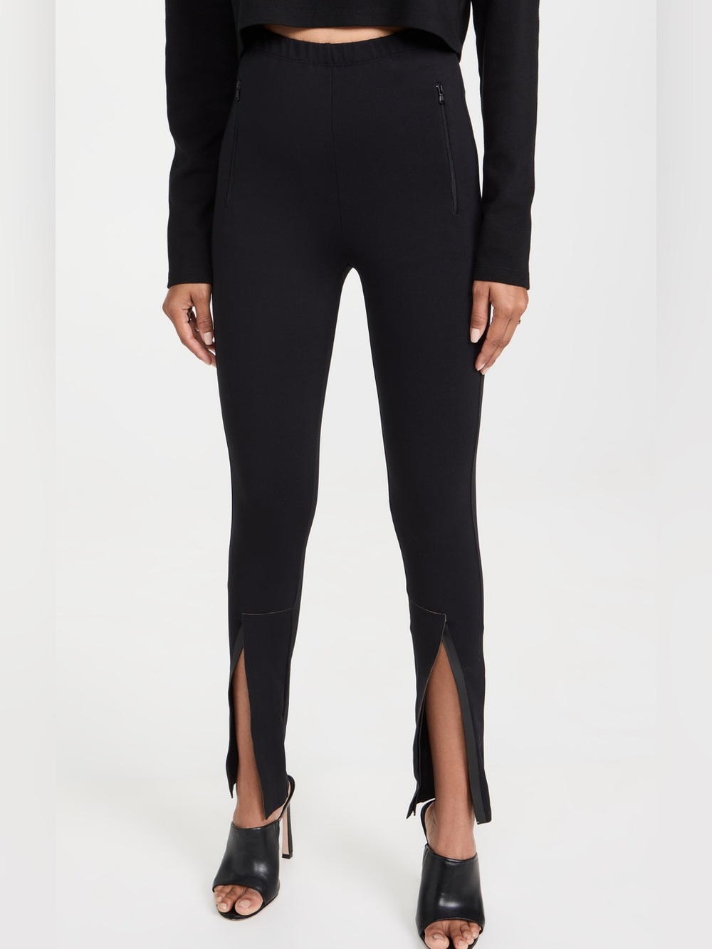 WARDROBE.NYC Front Zip Leggings